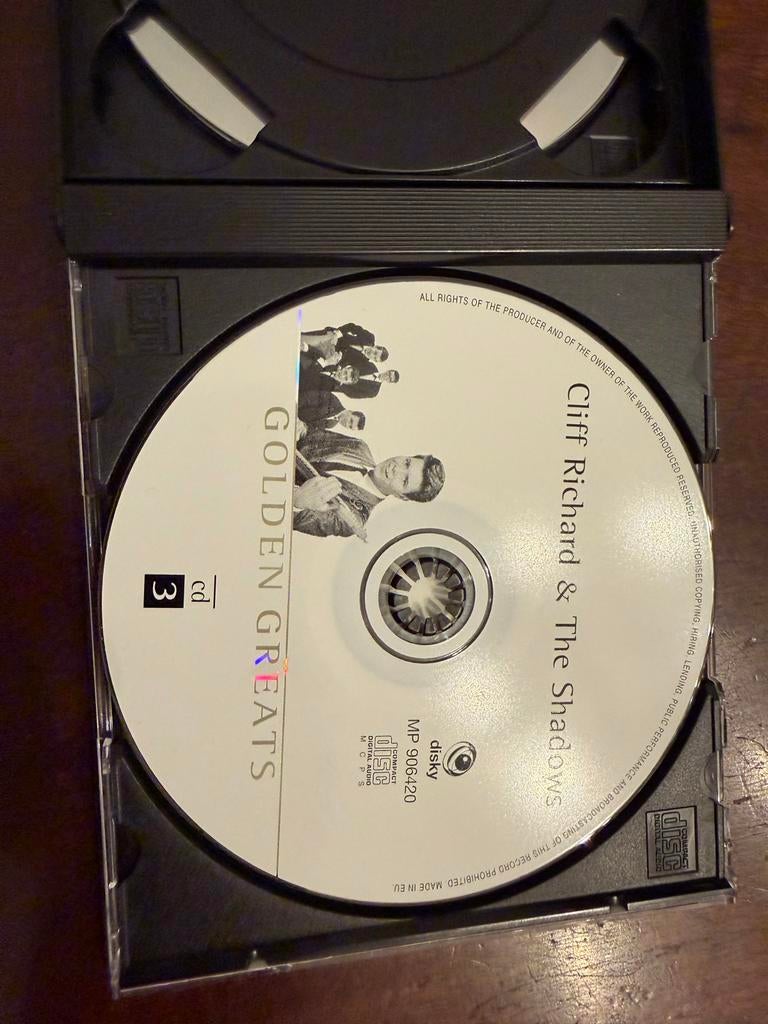 Cliff Richard & The Shadows - Golden Greats (3CD Boxset), Ophalen of Verzenden, Zo goed als nieuw, Boxset