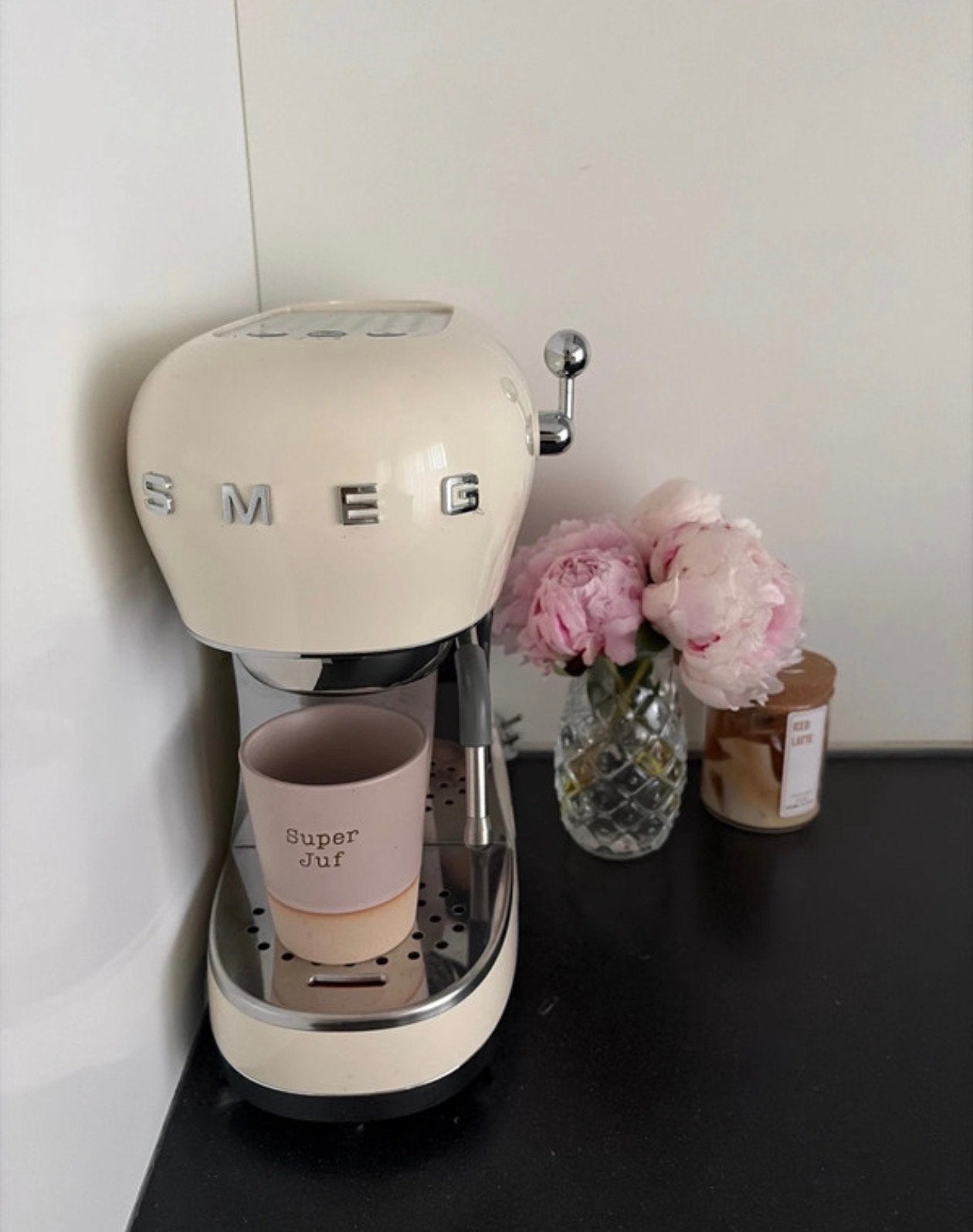 Smeg koffiemachine - Crème