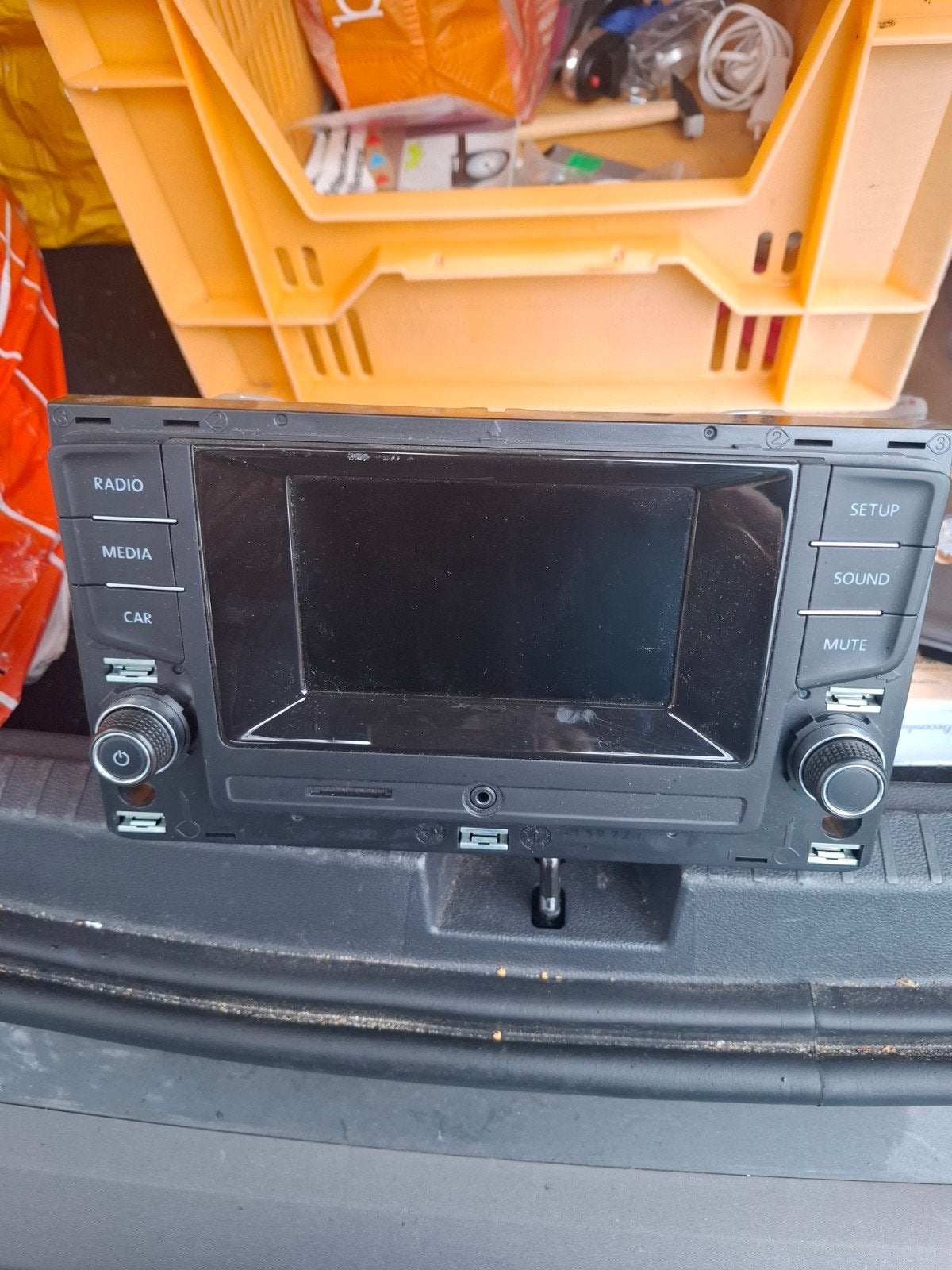 VW MIB Entry Radio 5G0 035 885 met frame, Auto diversen, Ophalen of Verzenden, Gebruikt