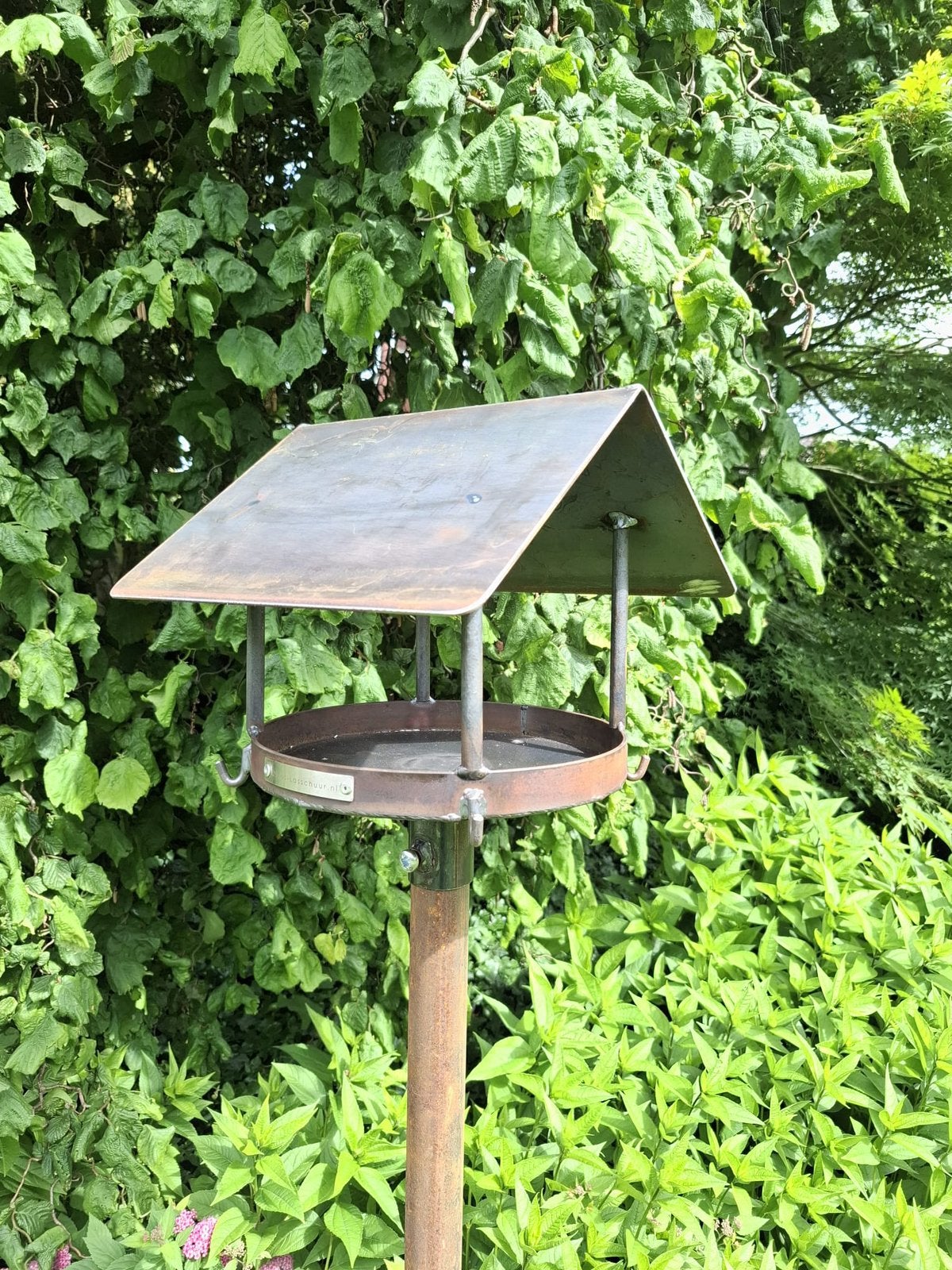 Corten stalen vogelhuisje, Tuin en Terras, Vogelhuisjes en Vogelbaden, Nieuw, Ophalen of Verzenden