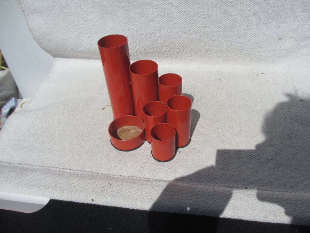Retro vintage stalen DEYHLE pennenbak / desk organizer, Ophalen of Verzenden, Gebruikt