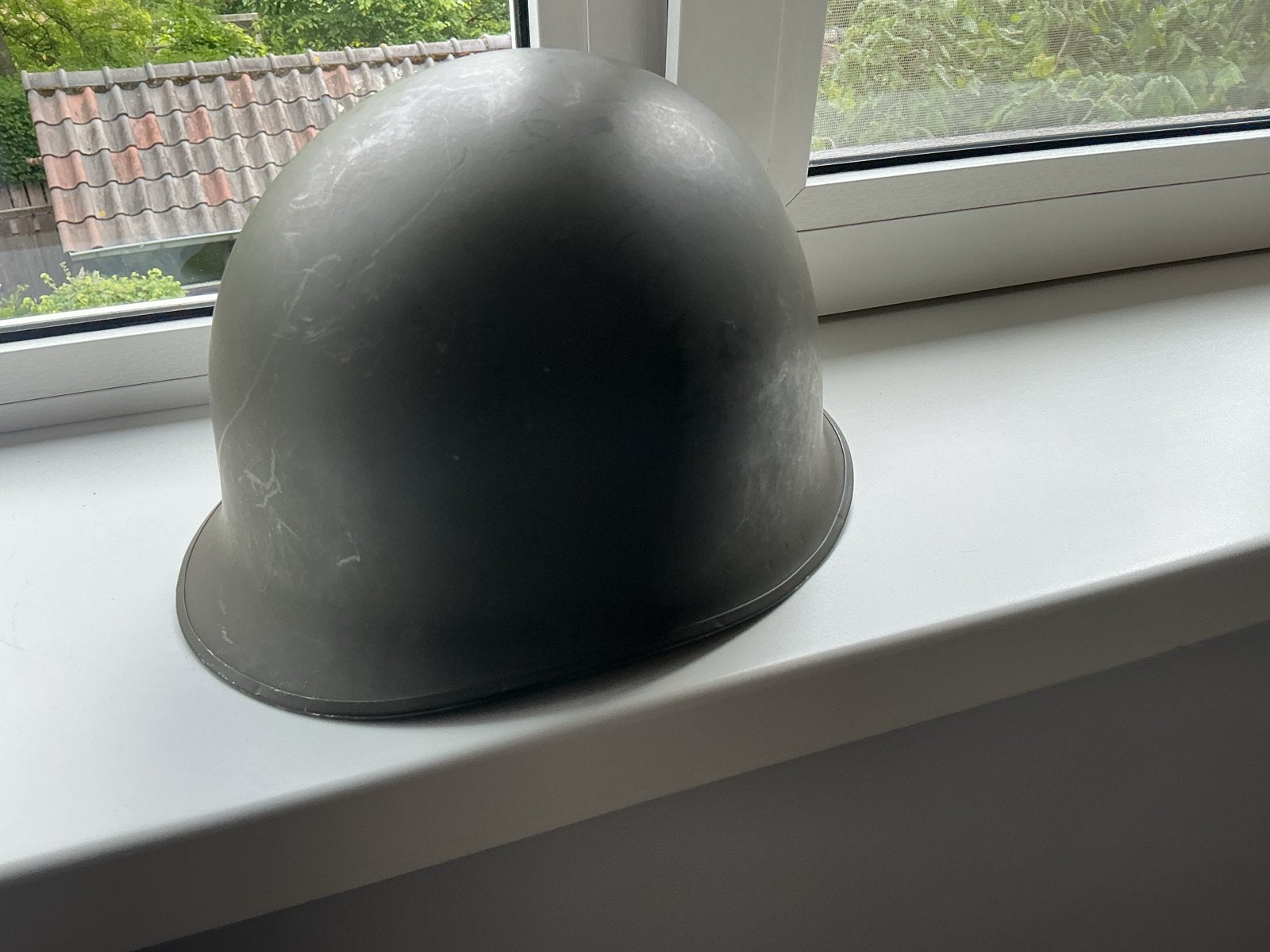 Militair helm - Legerhelm - Groen landmacht vintage, Ophalen of Verzenden, Landmacht, Overige gebieden, Helm of Baret