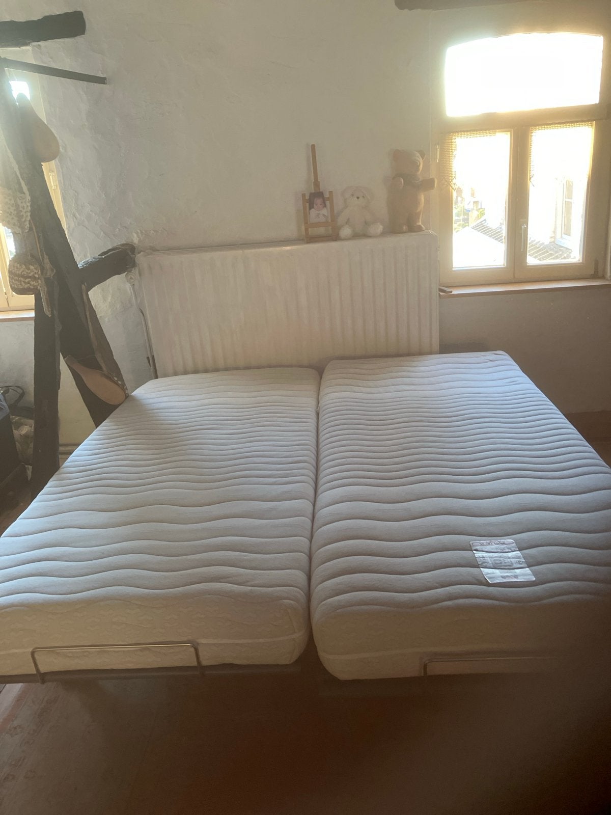 Dubbel bed swissflex, Ophalen, Tweepersoons, 180 cm, 200 cm