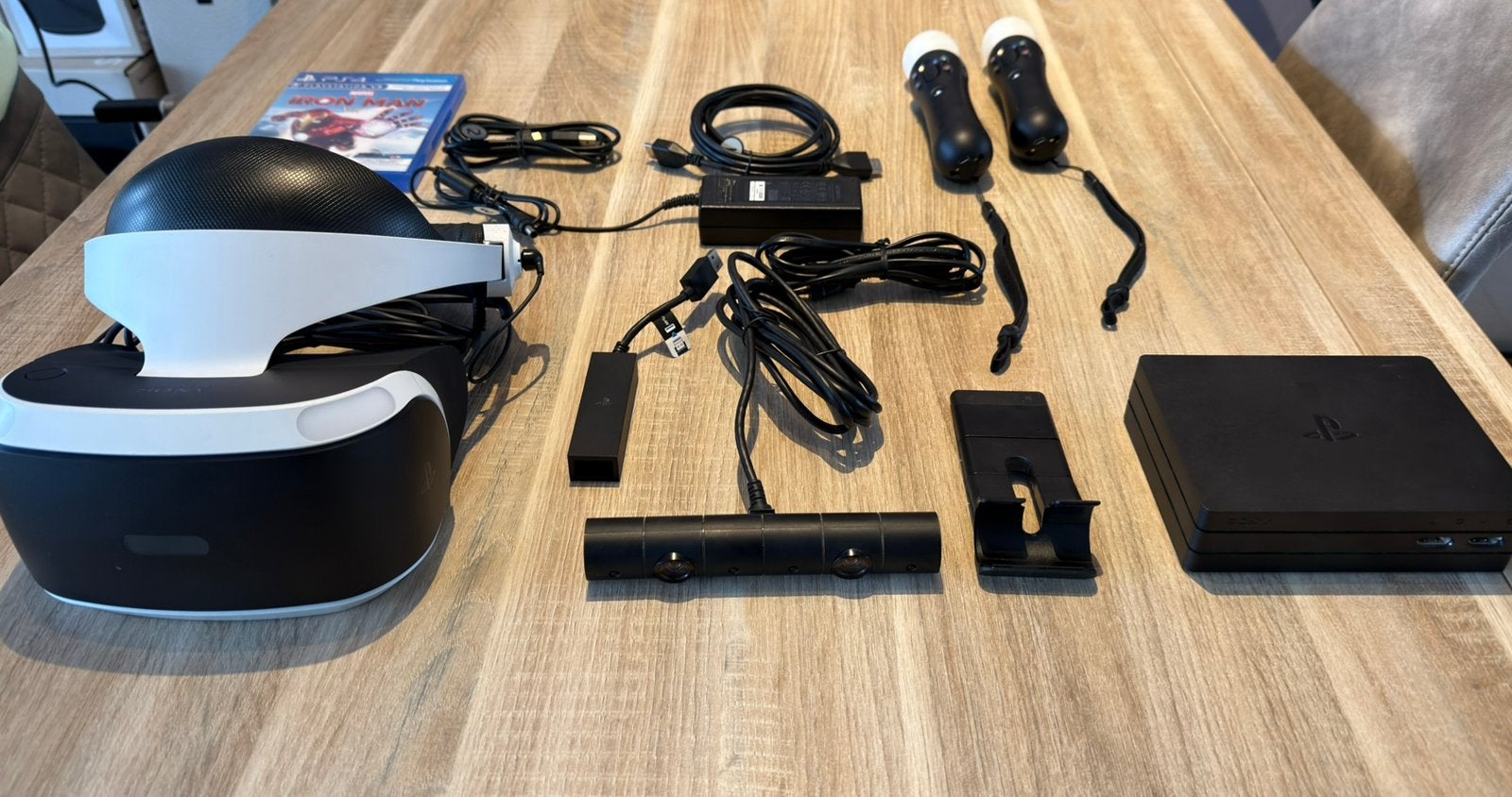 PlayStation VR complete set + Iron Man VR – €100, Ophalen, Zo goed als nieuw, PlayStation 1
