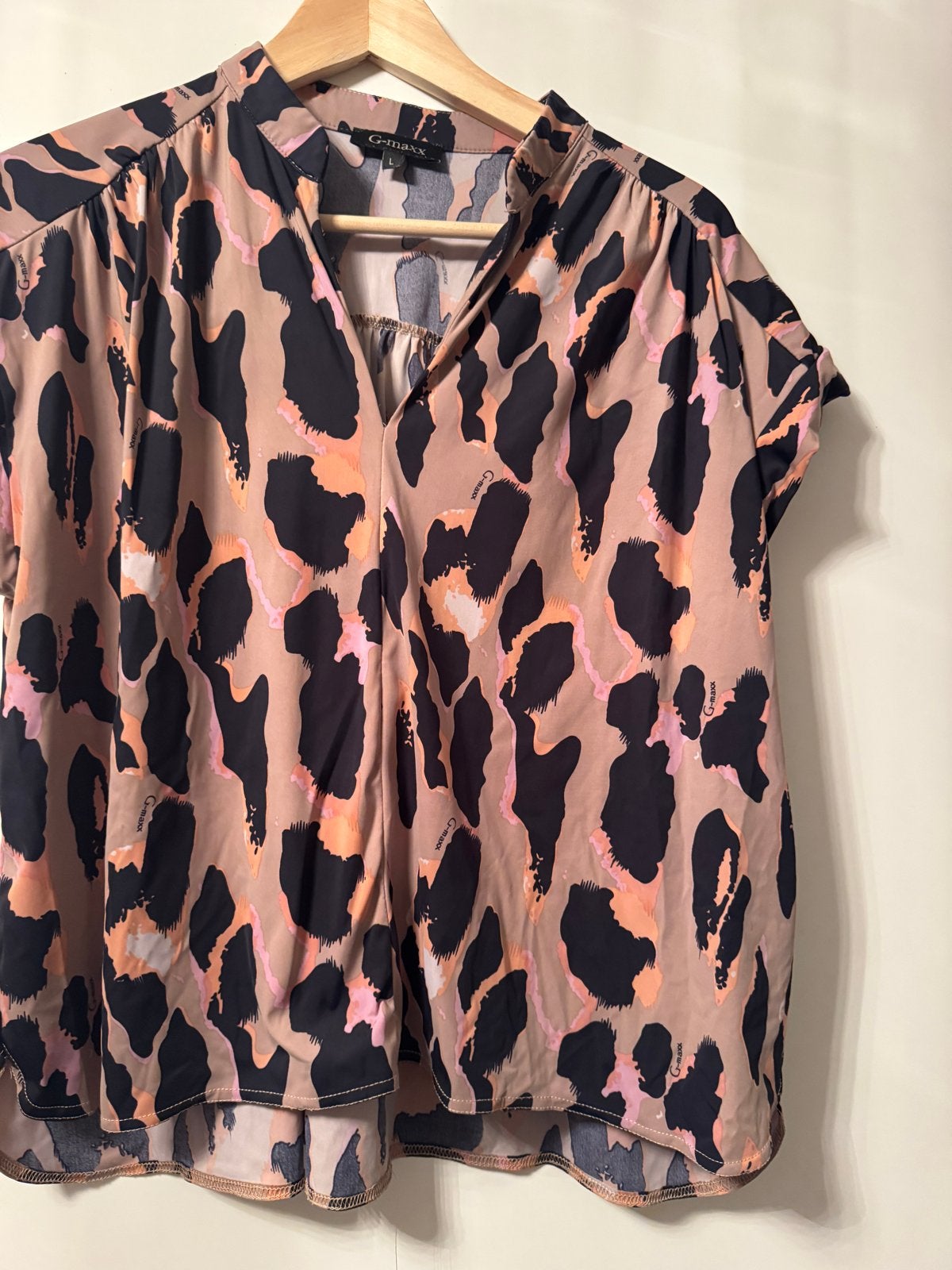 G-maxx blouse met panterprint - Maat L, Meerkleurig, Maat 42/44 (L), Ophalen of Verzenden, Zo goed als nieuw