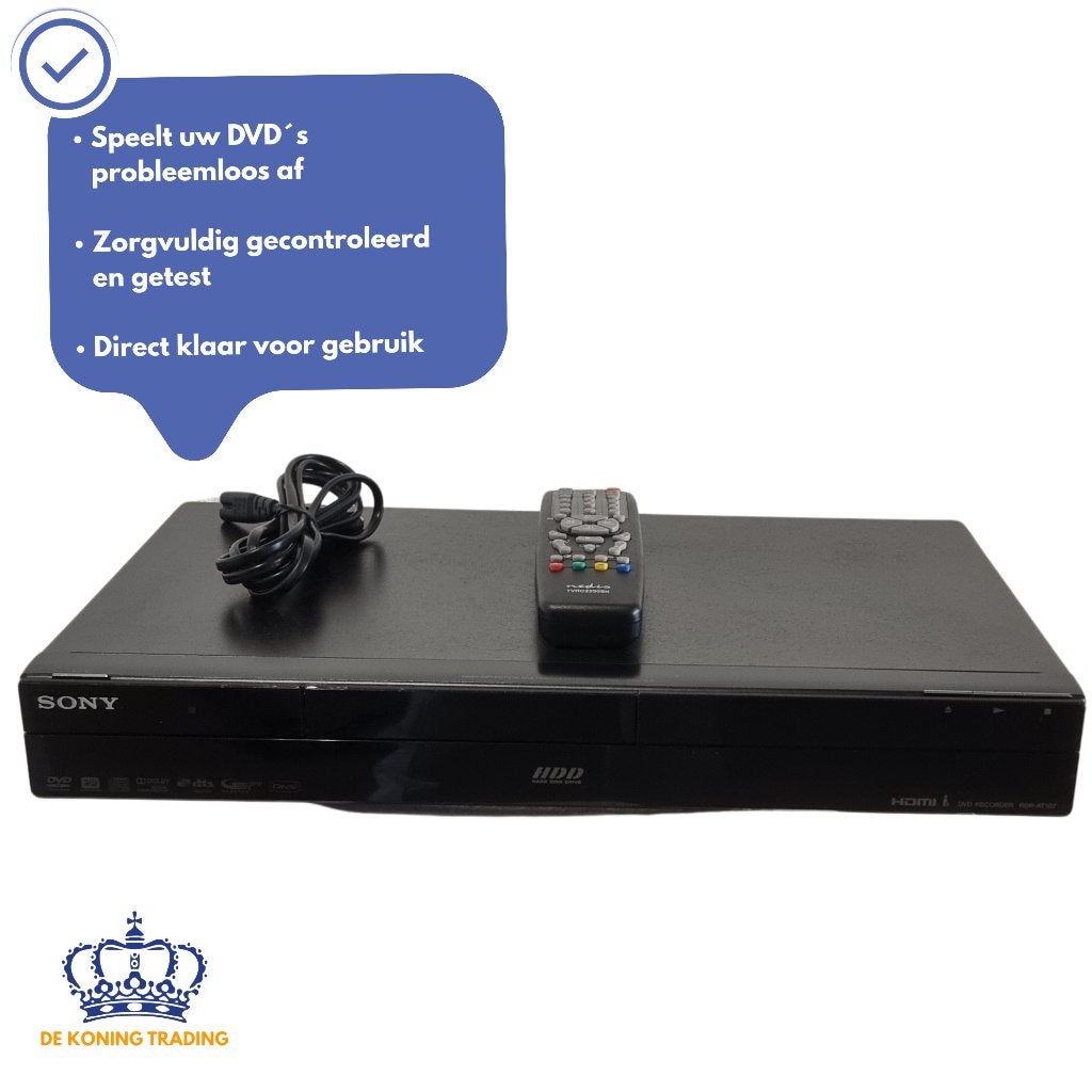 Sony RDR-AT107 | DVD Recorder | 160GB | HDMI | DVD Speler, Verzenden, Met harddisk, Sony, Dvd-recorder