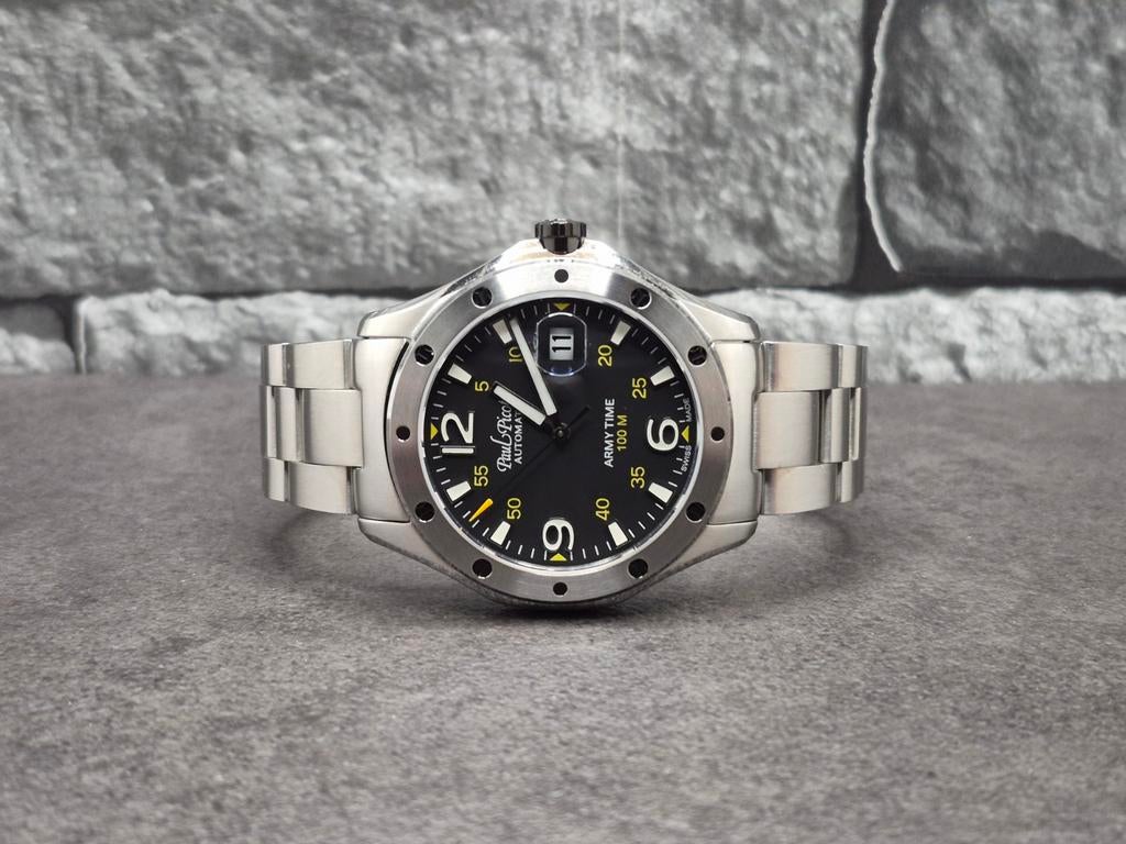 Paul Picot Army Time Flyingstar full Set 2023 + extra Band, Sieraden, Tassen en Uiterlijk, Horloges | Heren, Overige merken, Staal