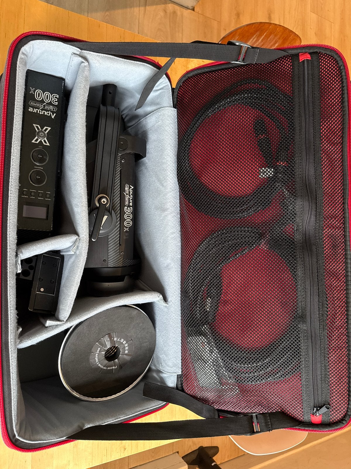 Aputure Light Storm LS 300X LED Videolamp met tas, Ophalen, Zo goed als nieuw, Video