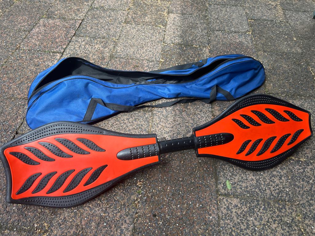 Waveboard met hoes - Oranje/Zwart, Ophalen of Verzenden, Zo goed als nieuw, Waveboard
