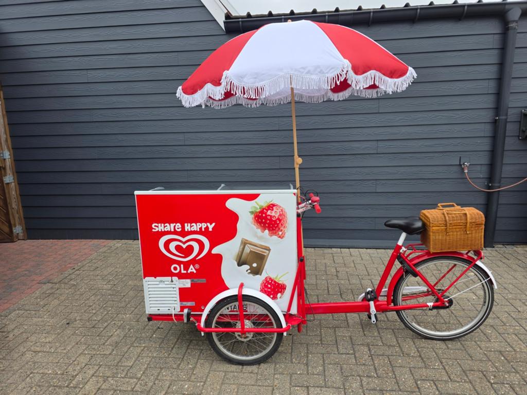 Unieke Ola ijsbakfiets ijskar ijswagen, Ophalen