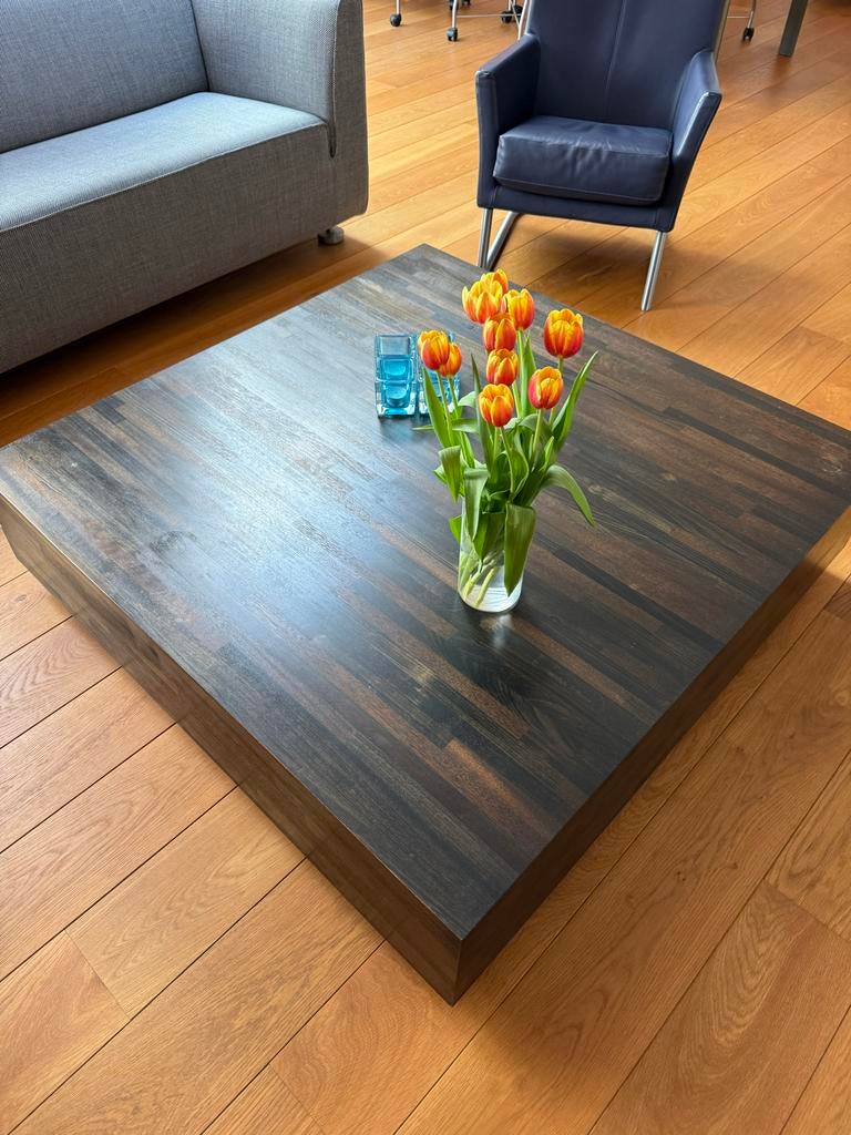 Linteloo salontafel 120x120x32 cm, Huis en Inrichting, Ophalen, Gebruikt, 100 tot 150 cm, Vierkant