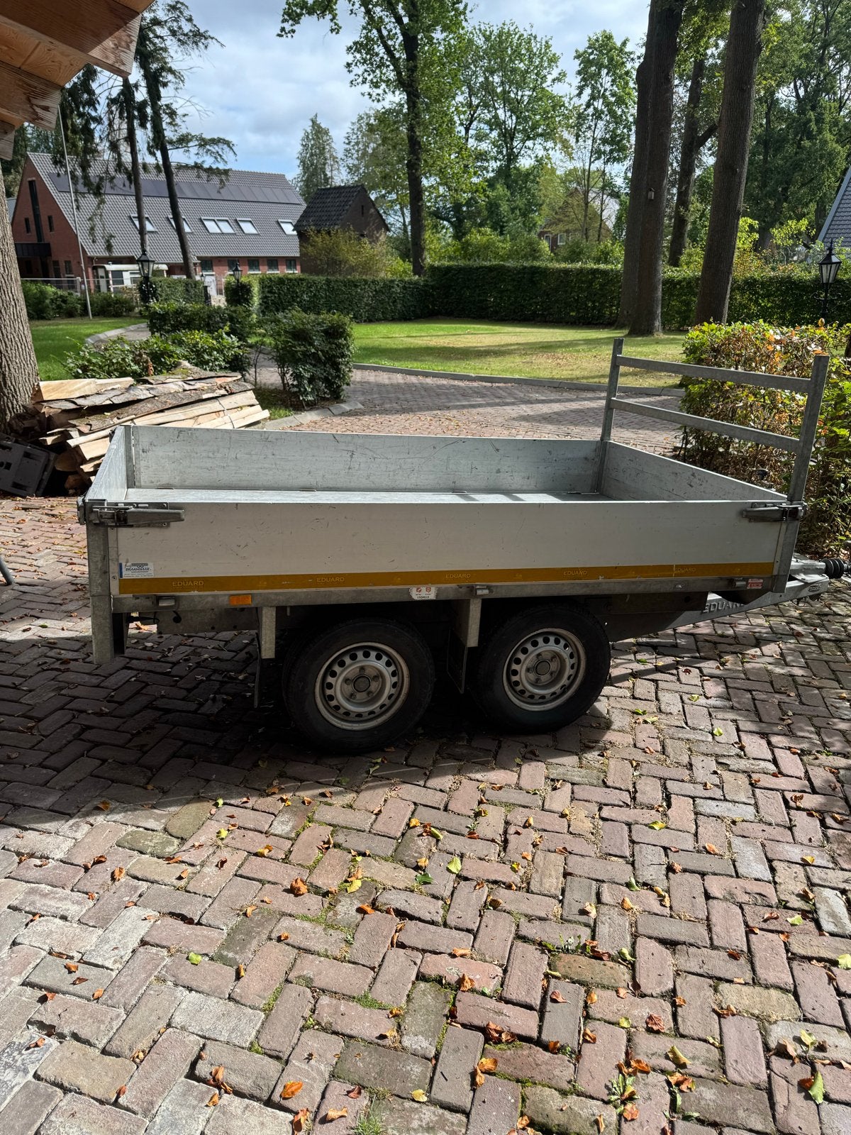 Eduard Kiepaanhanger met afstandsbediening - 2000 kg, Auto diversen, Aanhangers en Bagagewagens, Ophalen, Gebruikt