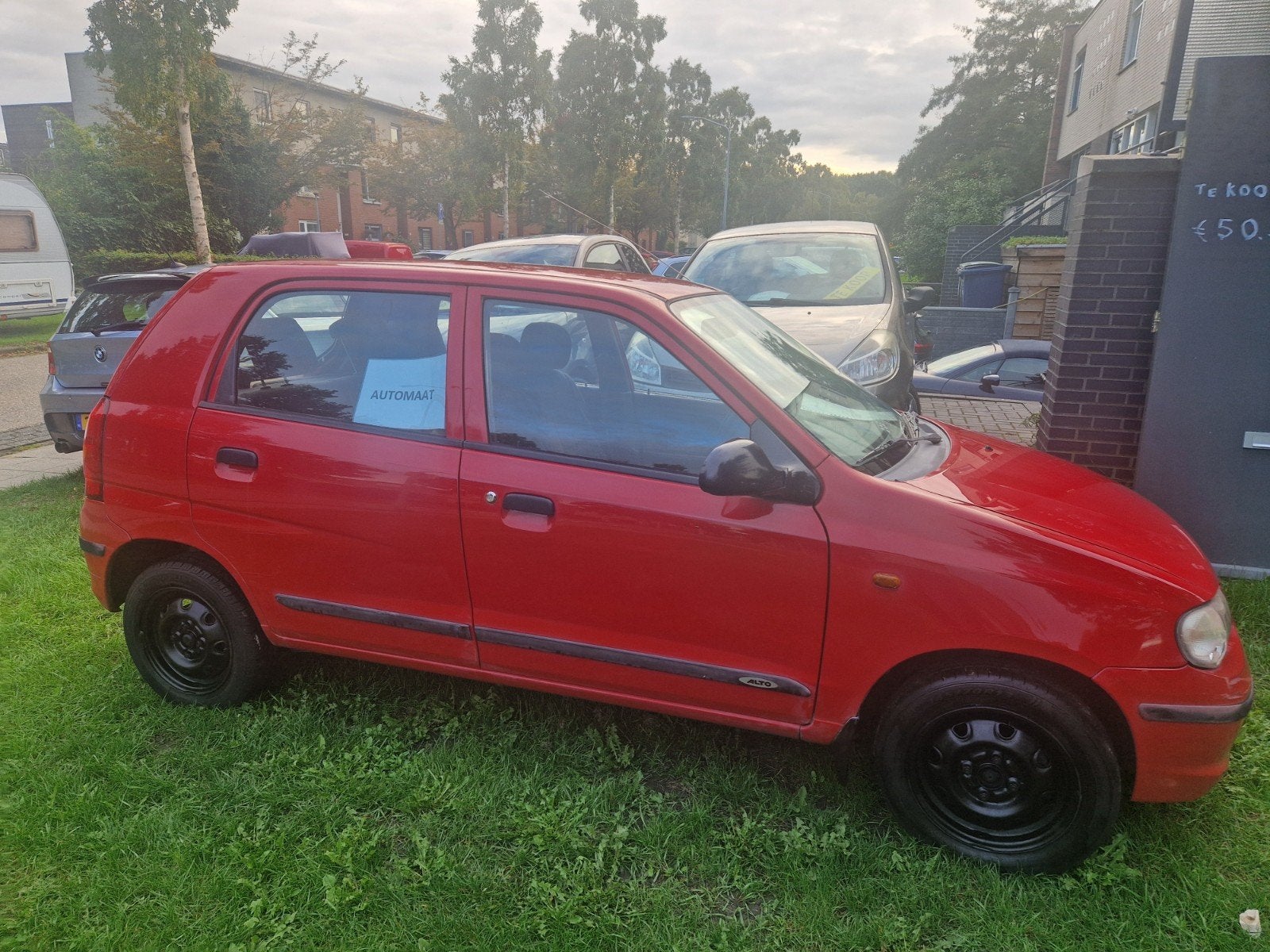 Suzuki Alto 1.1 AUTOMAAT  2004 Rood, 4 cilinders, 4 stoelen, Origineel Nederlands, Bedrijf