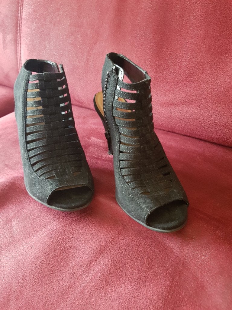 @ Zwarte Peep Toe Hakken Maat 37 graveland, Kleding | Dames, Zwart, Gedragen, Sandalen of Muiltjes, Ophalen of Verzenden