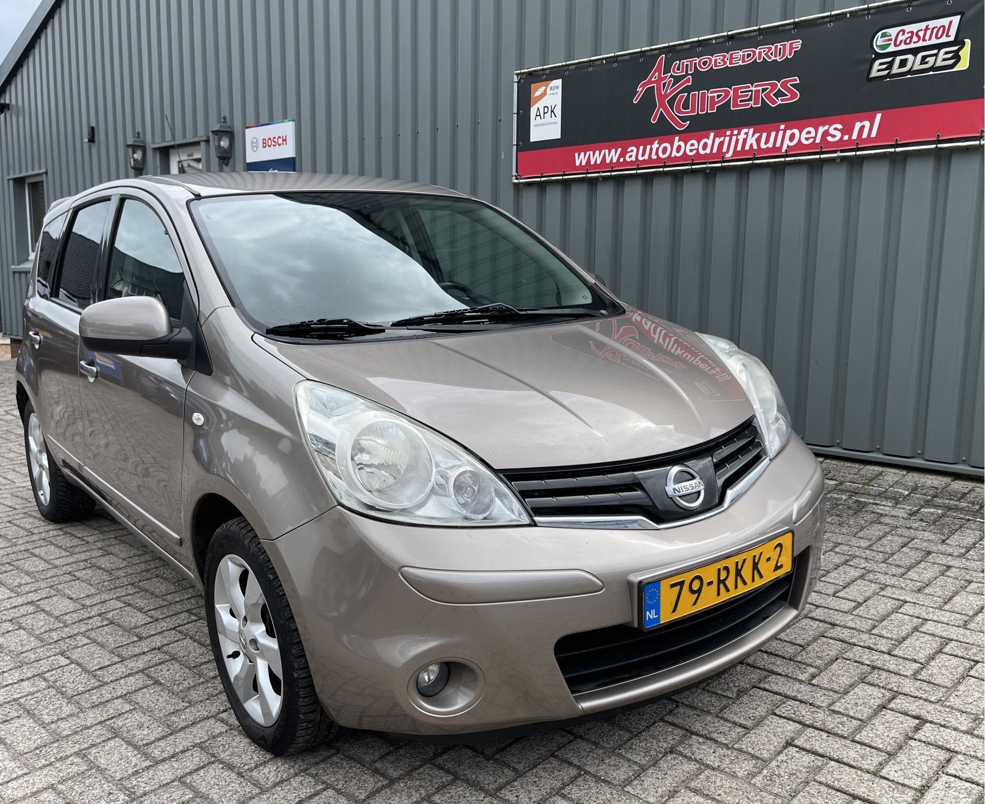 Nissan Note 1.4 Life + Clima.Lm.velgen.Cruise.Trekhaak, Voorwielaandrijving, Euro 5, Stof, Gebruikt