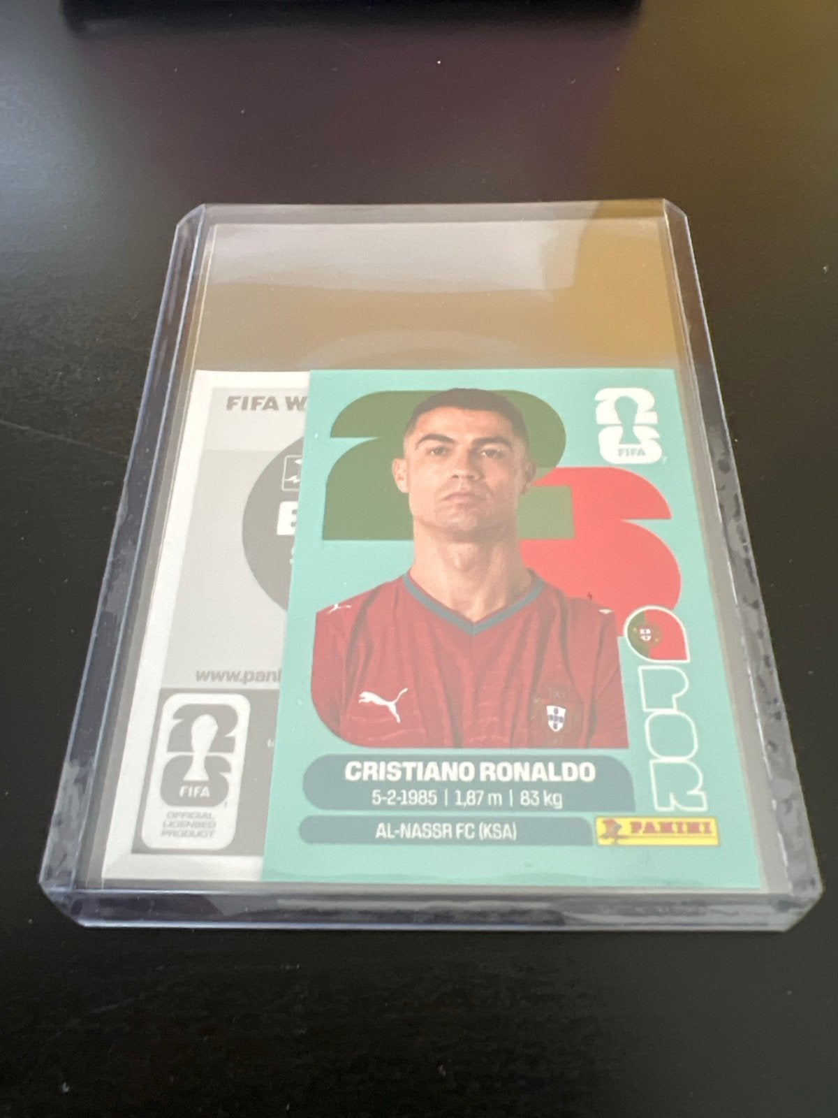 Cristiano Ronaldo Panini FIFA World Cup 2026 Spelerskaart, Verzamelen, Ophalen of Verzenden, Zo goed als nieuw, Buitenlandse clubs