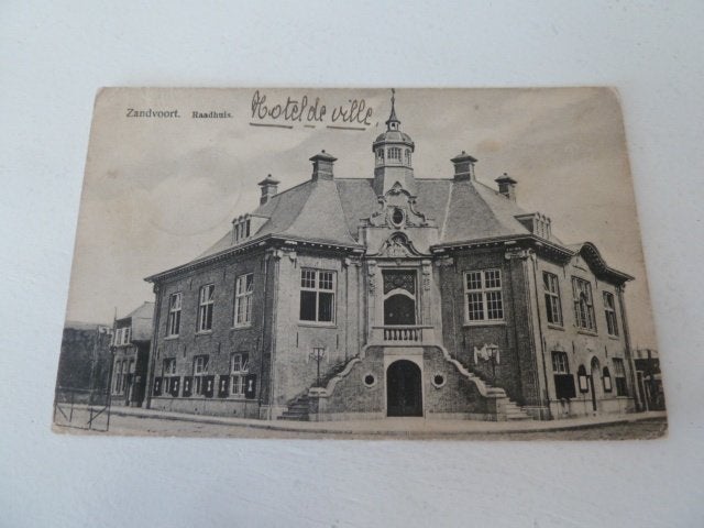Zandvoort 1916 Raadhuis, Ophalen of Verzenden, Voor 1920, Gelopen, Noord-Holland