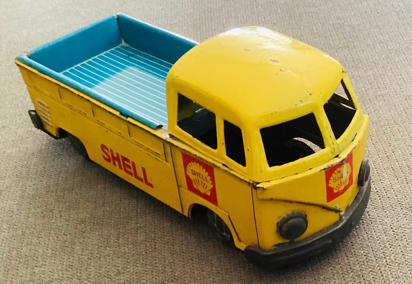 1960 Blikken Endoh Shell VW Volkswagen pick-up bus NBG 2468, Antiek en Kunst, Ophalen