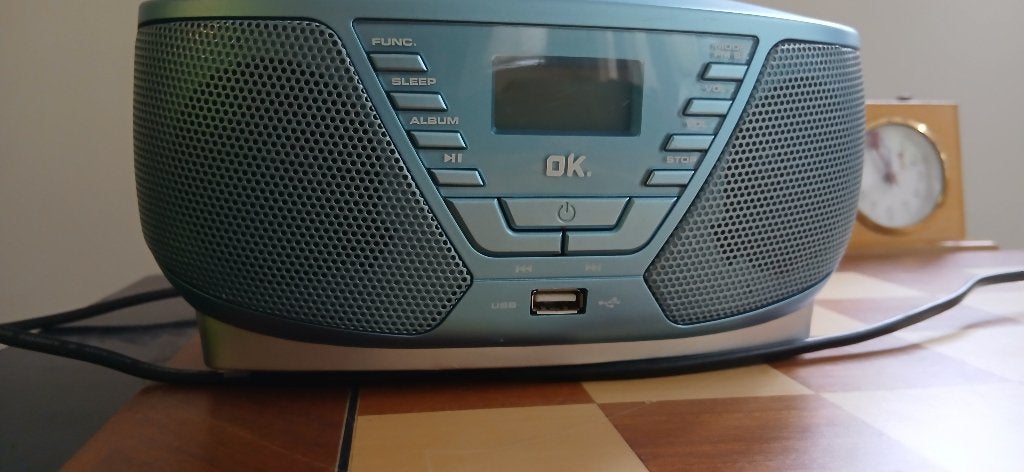 Cd speeler en radio, Ophalen, Gebruikt