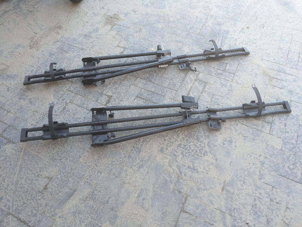 Thule fietsendragers voor op dak, Auto diversen, Fietsendragers, Ophalen, 1 fiets, Gebruikt, Dakdrager