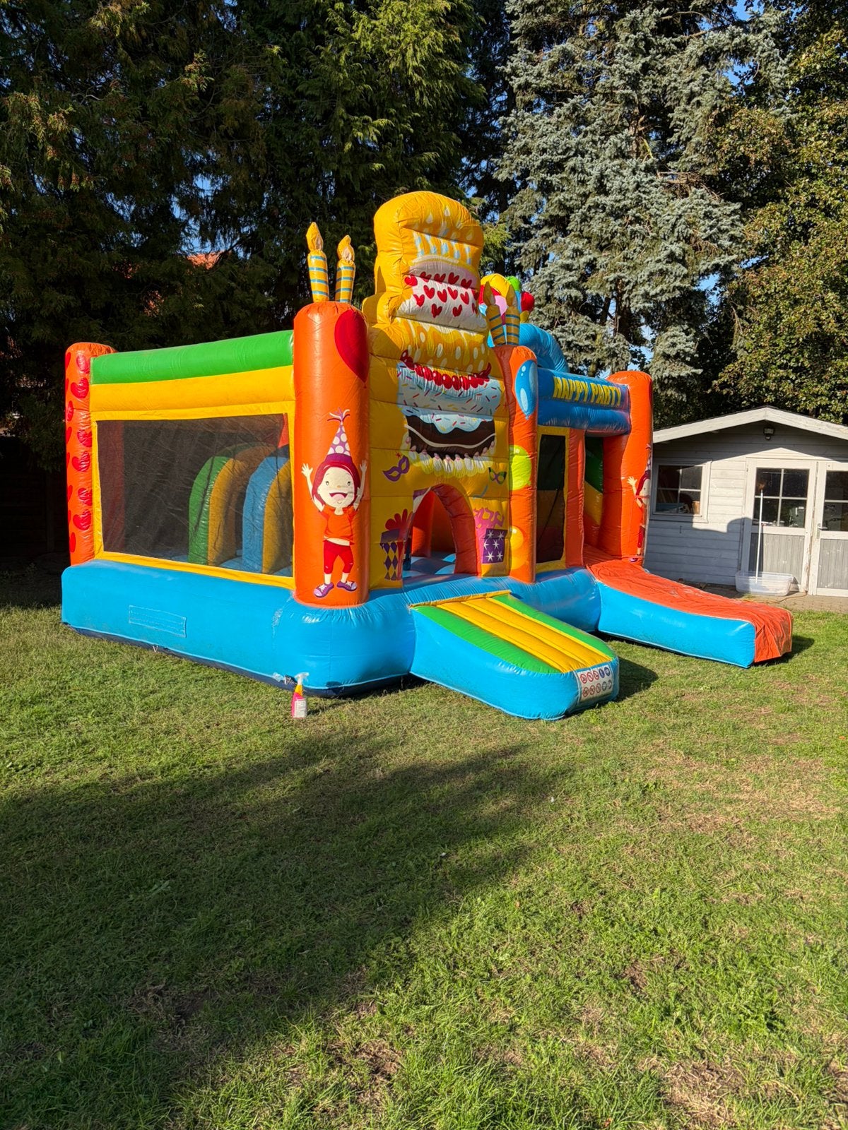 Springkussen Multiplay Party te koop, Ophalen, Zo goed als nieuw