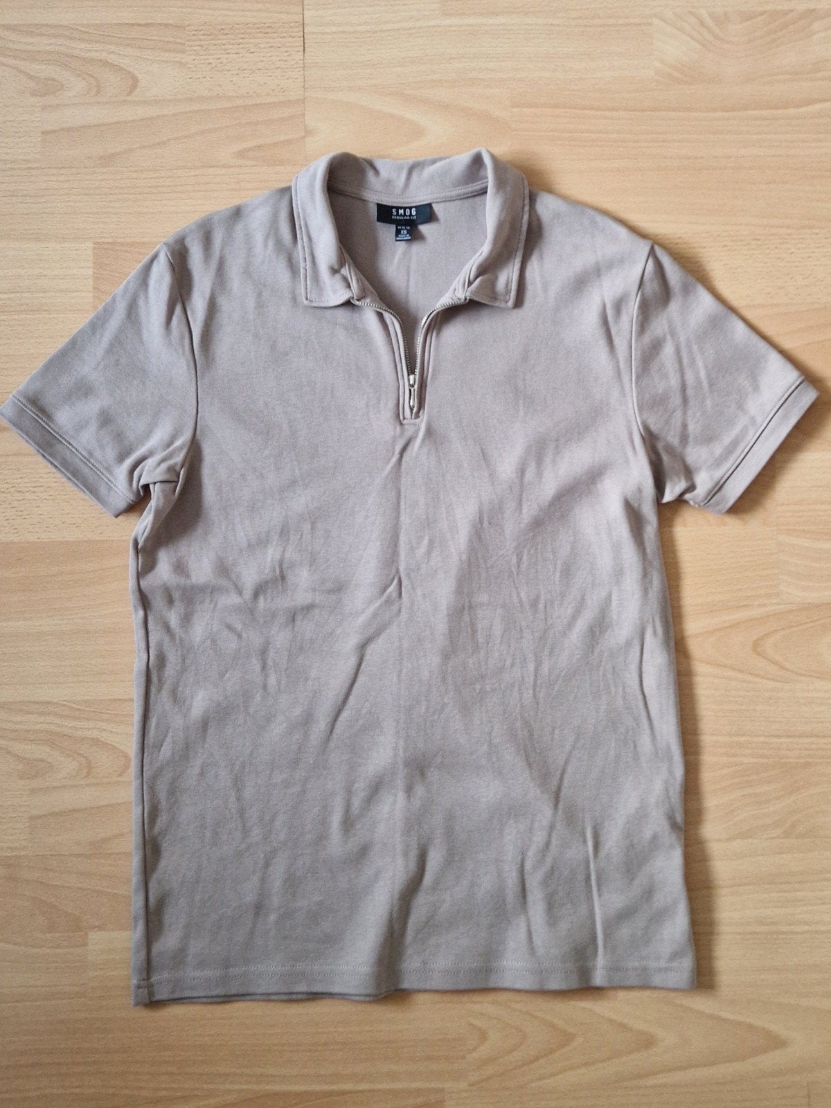 Mt. XS Zgan beige Smog Regular fit polo, Kleding | Heren, Beige, Zo goed als nieuw, Maat 46 (S) of kleiner, Smog