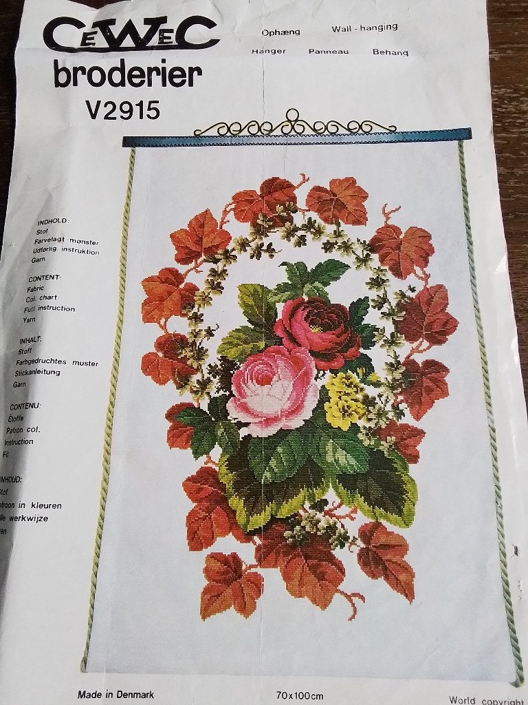 Mooi bloemen patroon, Ophalen of Verzenden, Zo goed als nieuw, Handborduren, Patroon