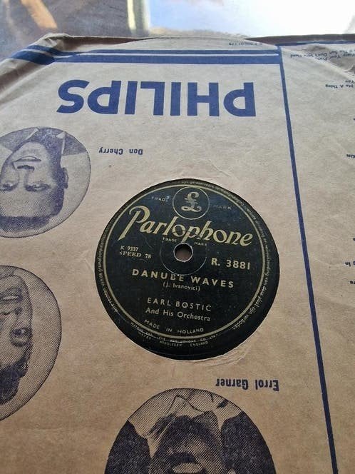 Earl Bostic - Danube Waves (78 toeren vinyl, Parlophone), Gebruikt, 10 inch, Overige genres, Ophalen of Verzenden