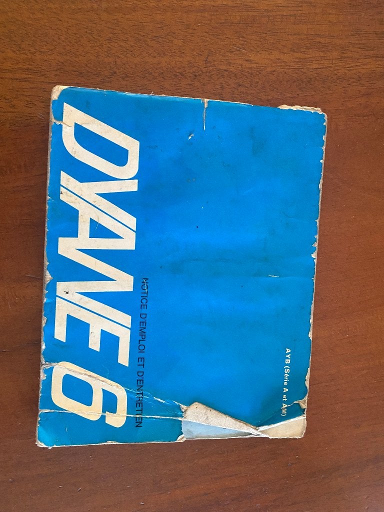 Onderhoud boekje citroen dyane 6 serie a/am oldtimer, Auto diversen, Ophalen of Verzenden