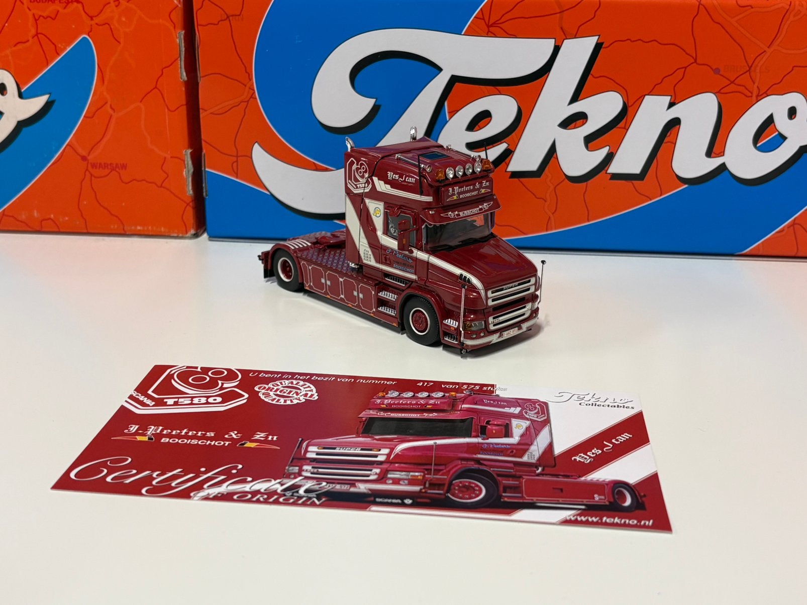 Tekno Peeters, Hobby en Vrije tijd, Modelauto's | 1:50, Ophalen of Verzenden, Zo goed als nieuw, Bus of Vrachtwagen, Tekno