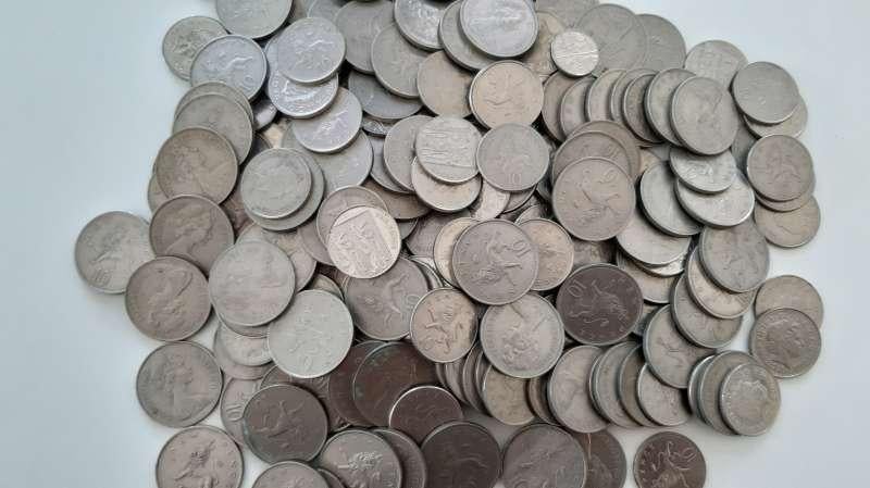 250 Gram 10 pence Verenigd Koninkrijk, Ophalen of Verzenden, Overige landen, Setje