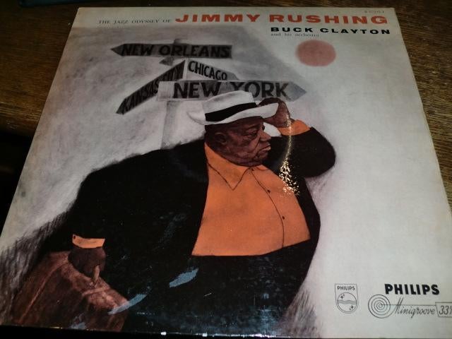 Jimmy Rushing/Buck Clayton   Jazz Odyssey  Philips LP 1958, Gebruikt, Ophalen of Verzenden, 1940 tot 1960, Jazz en Blues