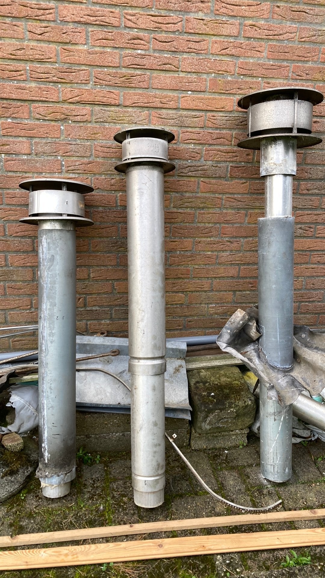 Afvoerpijpen /kachel pijpen, Ophalen, Zo goed als nieuw, Hout, Overige soorten