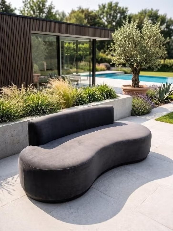 Flow Sunbrella tuinbank SALE, Ophalen, Gebruikt, Overige materialen