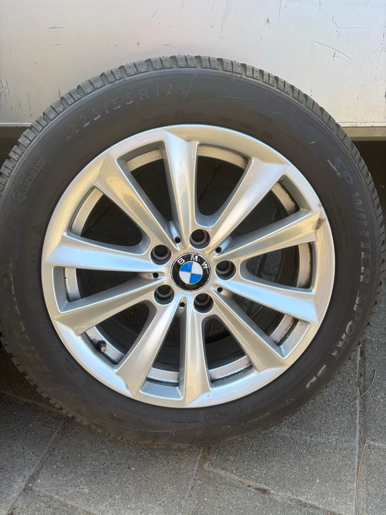 BMW F10 winterset 225/55R17, Auto-onderdelen, Banden en Velgen, Ophalen, Gebruikt, Banden en Velgen, 17 inch