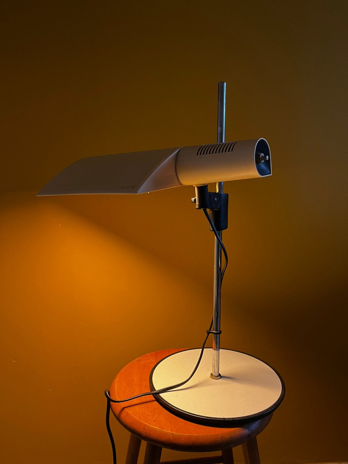 Vintage Design lamp - Ledu, Bureaulamp, Ophalen of Verzenden, Zo goed als nieuw, Geel
