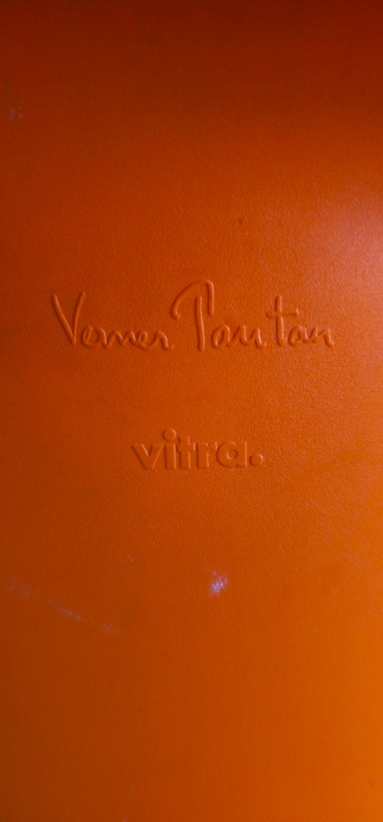 Vitra Panton Junior kinderstoeltjes - oranje en blauw, Huis en Inrichting, Stoelen, Ophalen, Kunststof, Gebruikt, Twee