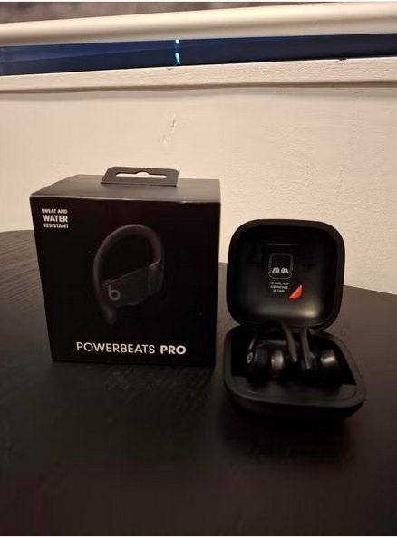 Beats Powerbeats Pro Draadloze Oordopjes - Zwart, Zwart, Ophalen of Verzenden, Zo goed als nieuw, In oorschelp (earbud)