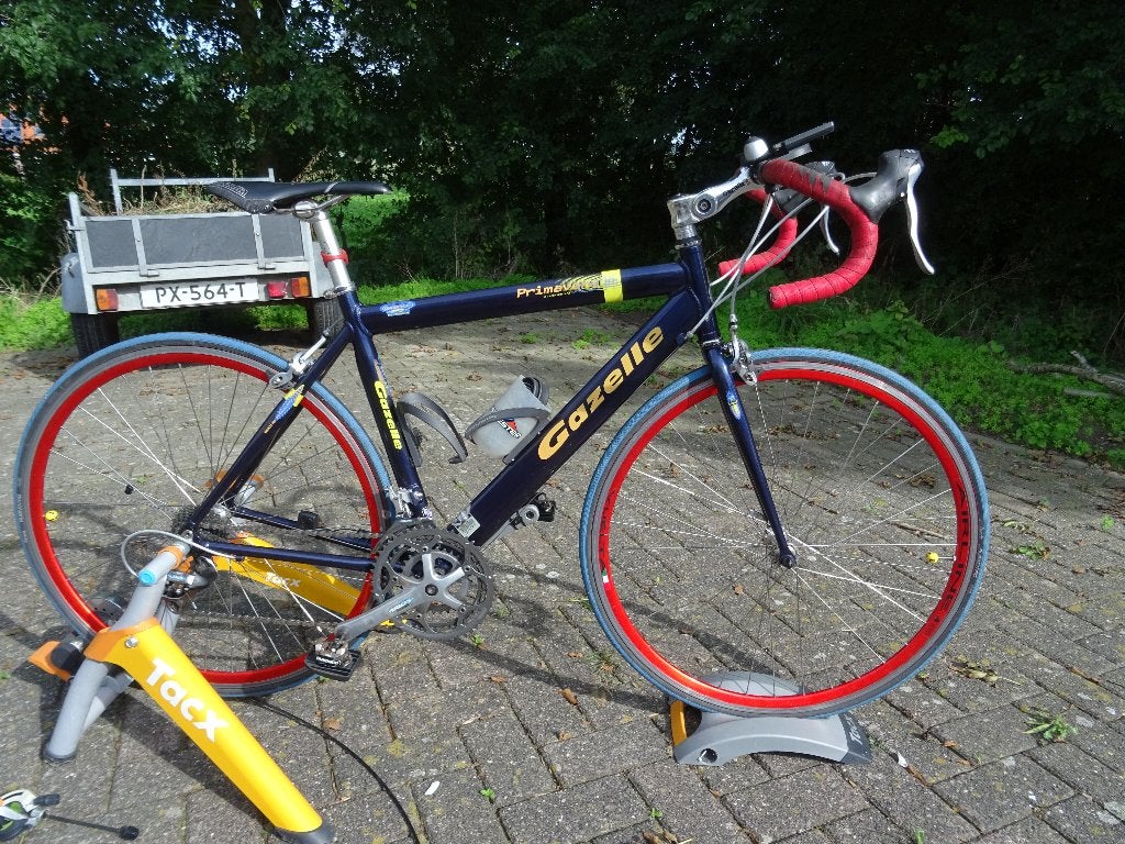 racefiets + hometrainer, Ophalen, Gebruikt, Aluminium, Overige typen