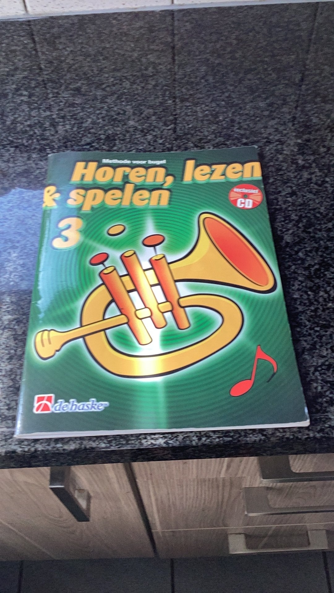 Horen, lezen en spelen deel 3 bugel de haske, Muziek en Instrumenten, Bladmuziek, Gebruikt, Overige genres, Les of Cursus, Overige instrumenten