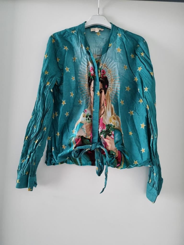 Katoenen blouse dames -- maat S / 36 -- Chloe Laetitia NIEUW, Chloe Laetitia, Ophalen of Verzenden, Zo goed als nieuw, Maat 36 (S)