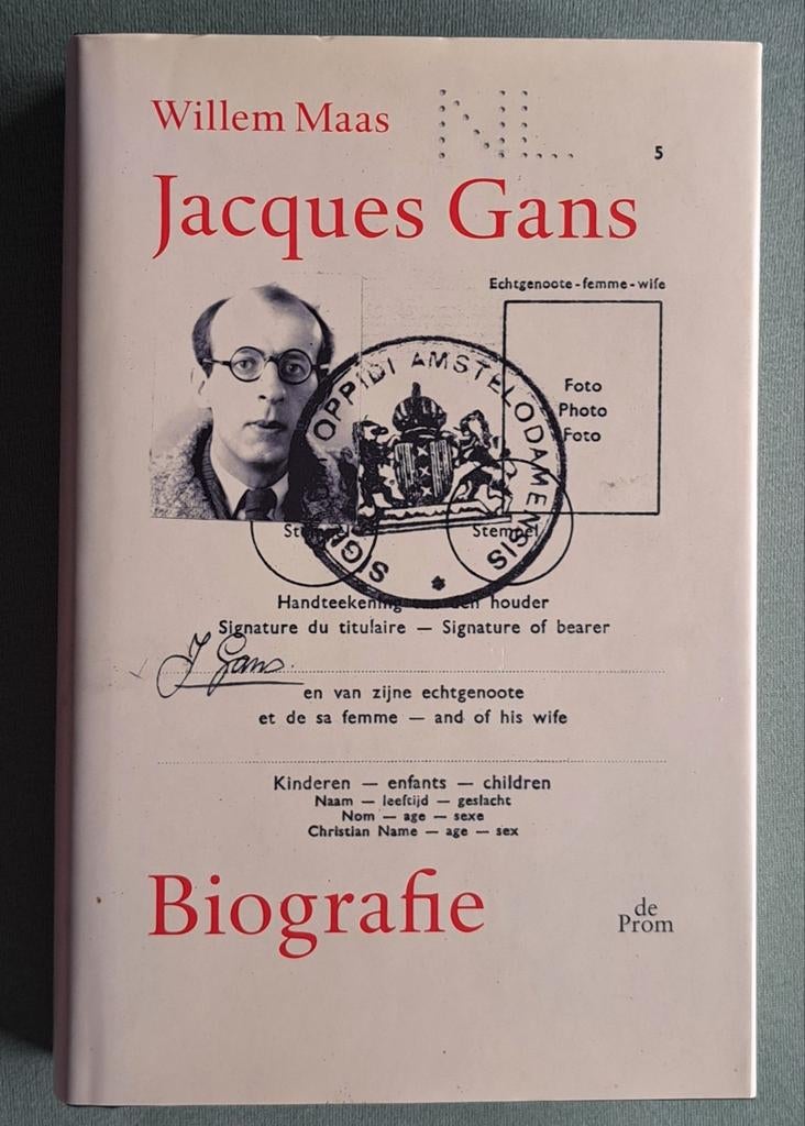 Jacques Gans communis-literator-vechtersbaas-Telegraaf, Kunst en Cultuur, Nieuw, Ophalen of Verzenden, Willem Maas