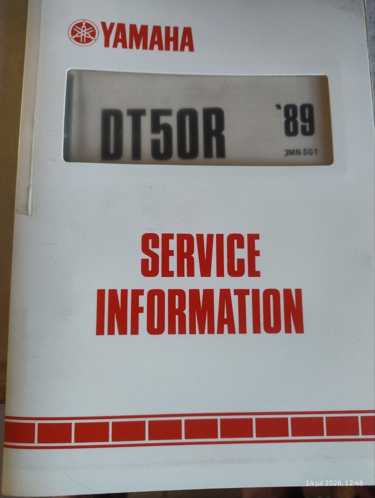 Yamaha DT50R Service Informatie Handleiding '89, Motoren, Verzenden, Yamaha
