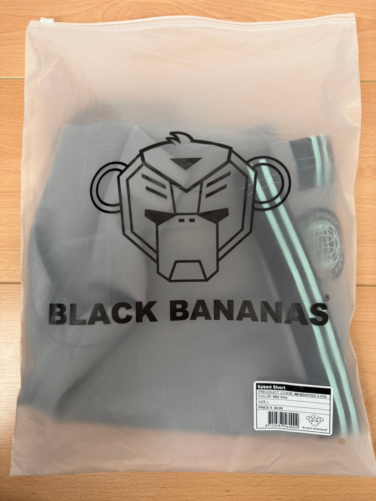 Black Bananas speed short (maat L) (nieuw), Ophalen of Verzenden, Nieuw, Maat 52/54 (L), Grijs