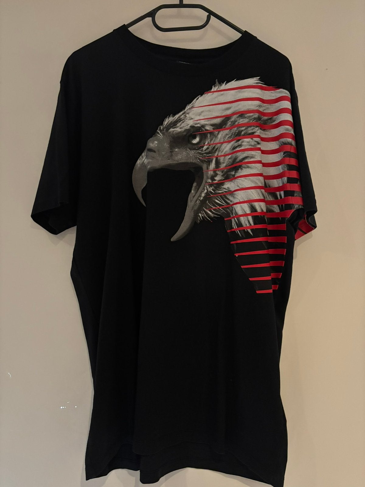 Marcelo burlon  shirt met leuke print maat m zie ook, Ophalen of Verzenden, Zo goed als nieuw, Maat 48/50 (M), Zwart