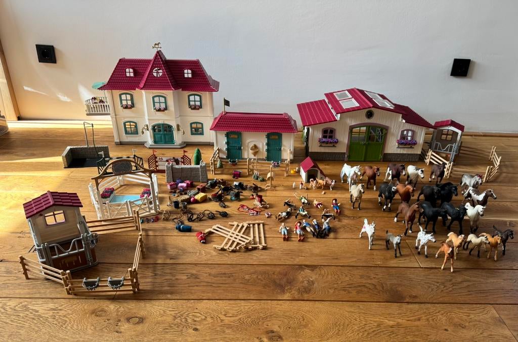 Grote set Schleich horse club, Ophalen, Gebruikt, Meisje