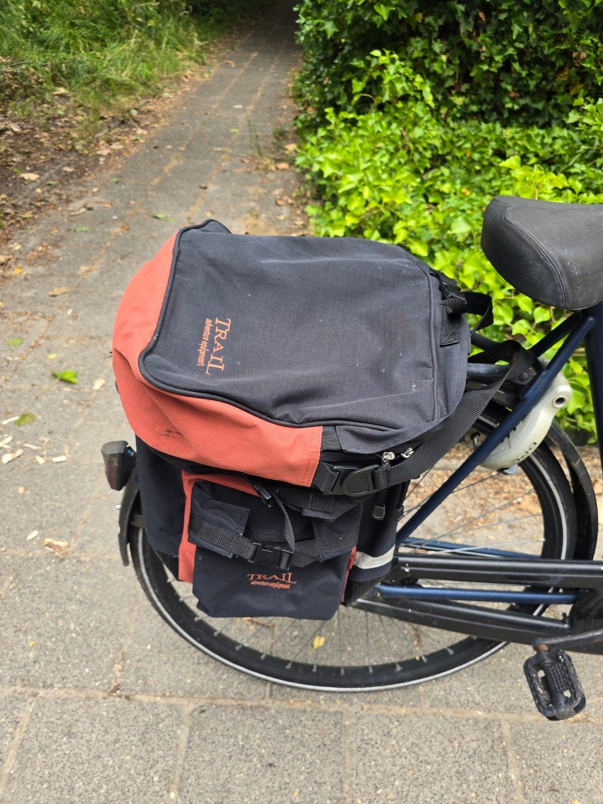 TRAIL Fietstas - Handige en ruime dubbele fietstas, Fietsen en Brommers, Fietsaccessoires | Fietstassen, Gebruikt, Ophalen of Verzenden