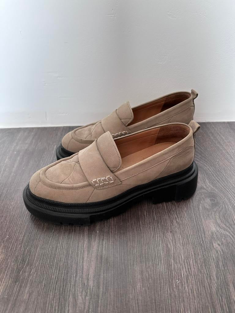Shabbies Amsterdam loafers instappers maat 37, Ophalen of Verzenden, Zo goed als nieuw, Instappers, Beige
