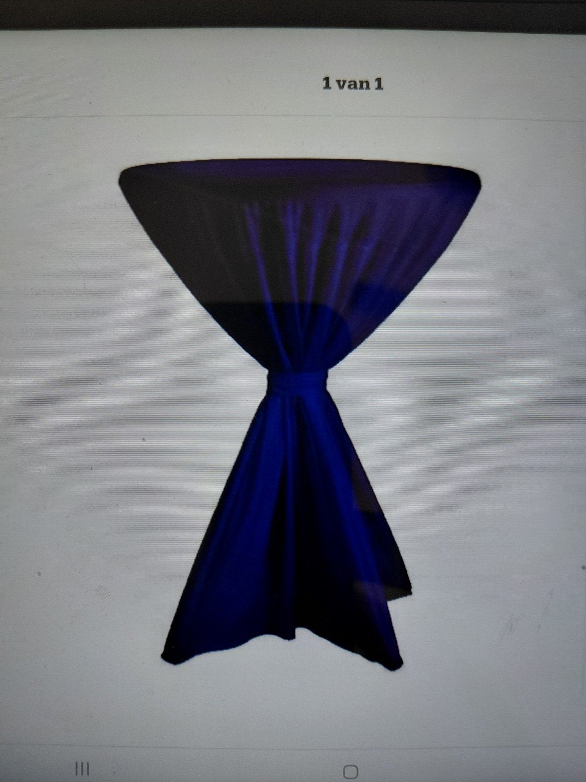 Sta tafel rok, Ophalen of Verzenden, Blauw, Tafelkleed of Tafelzeil