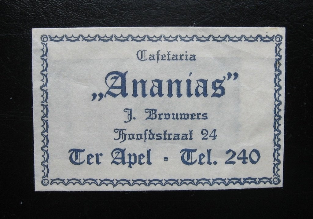 2214 Ter Apel - Cafetaria Ananias, Verzenden, Nederland